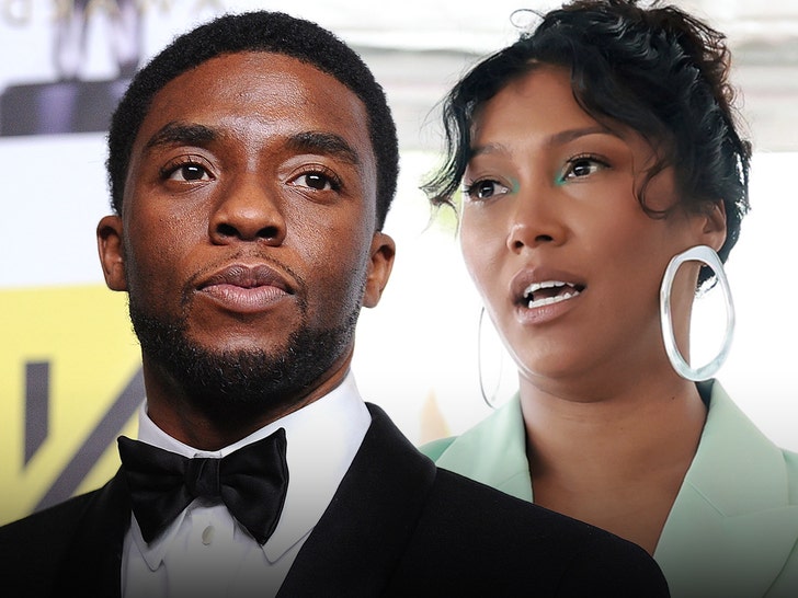 Taylor Simone Chadwick Boseman getty 1