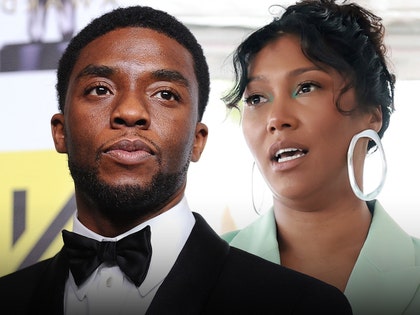 Taylor Simone Chadwick Boseman getty 1