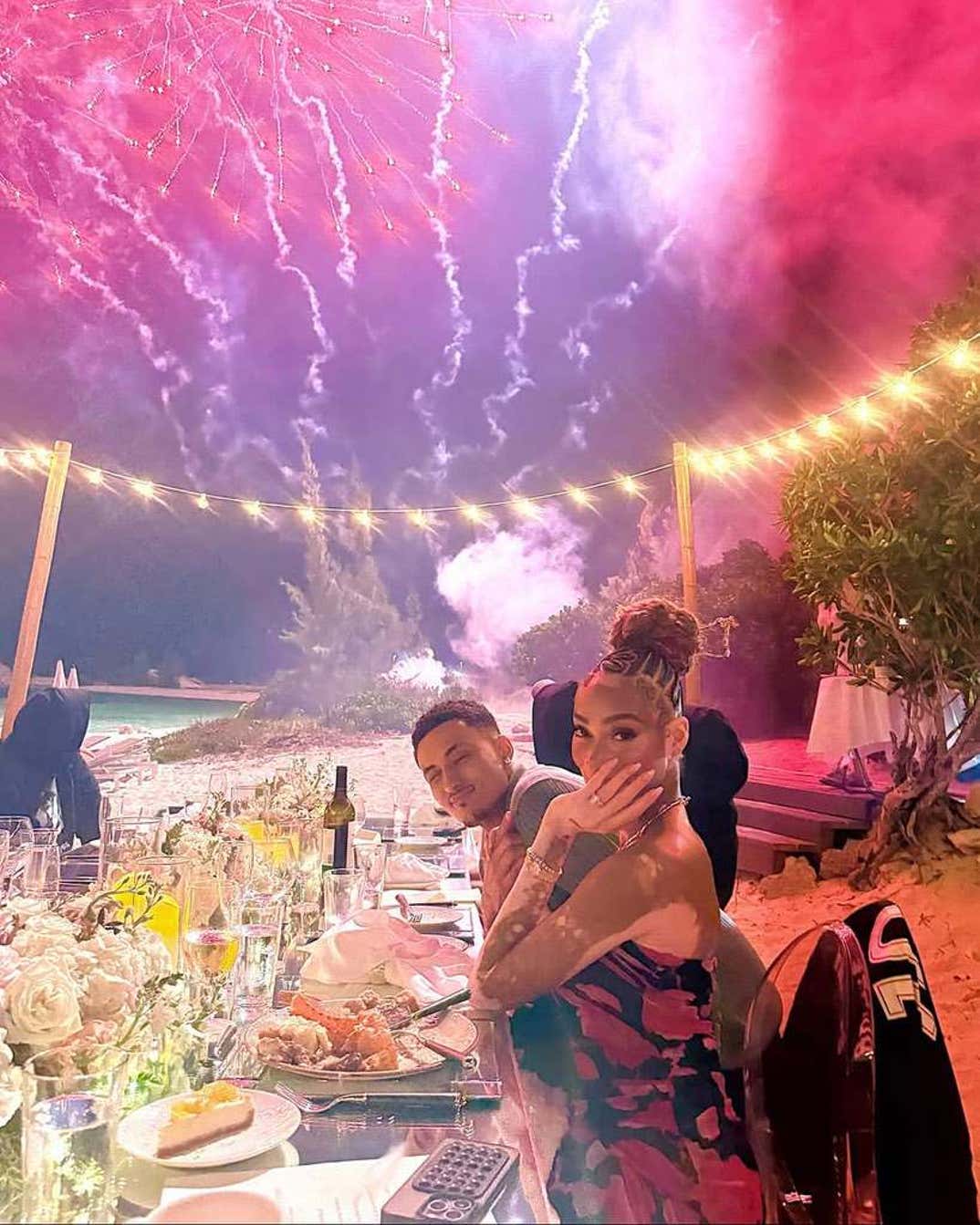 Kyle Kuzma and Winnie Harlow