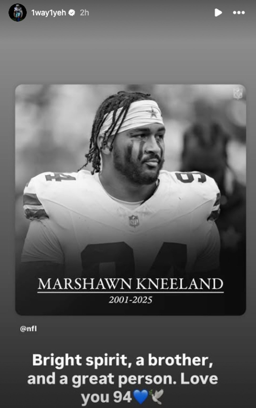 Marshawn Kneeland Social Media Tribute 1