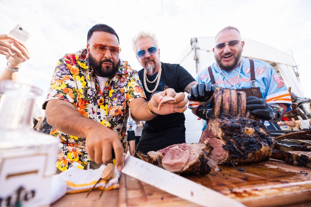 DJ Khaled, Guy Fieri and  David Einhorn