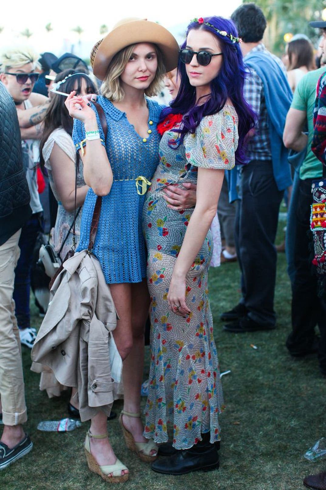 Katy Perry (right) and Z Berg (left) in 2012