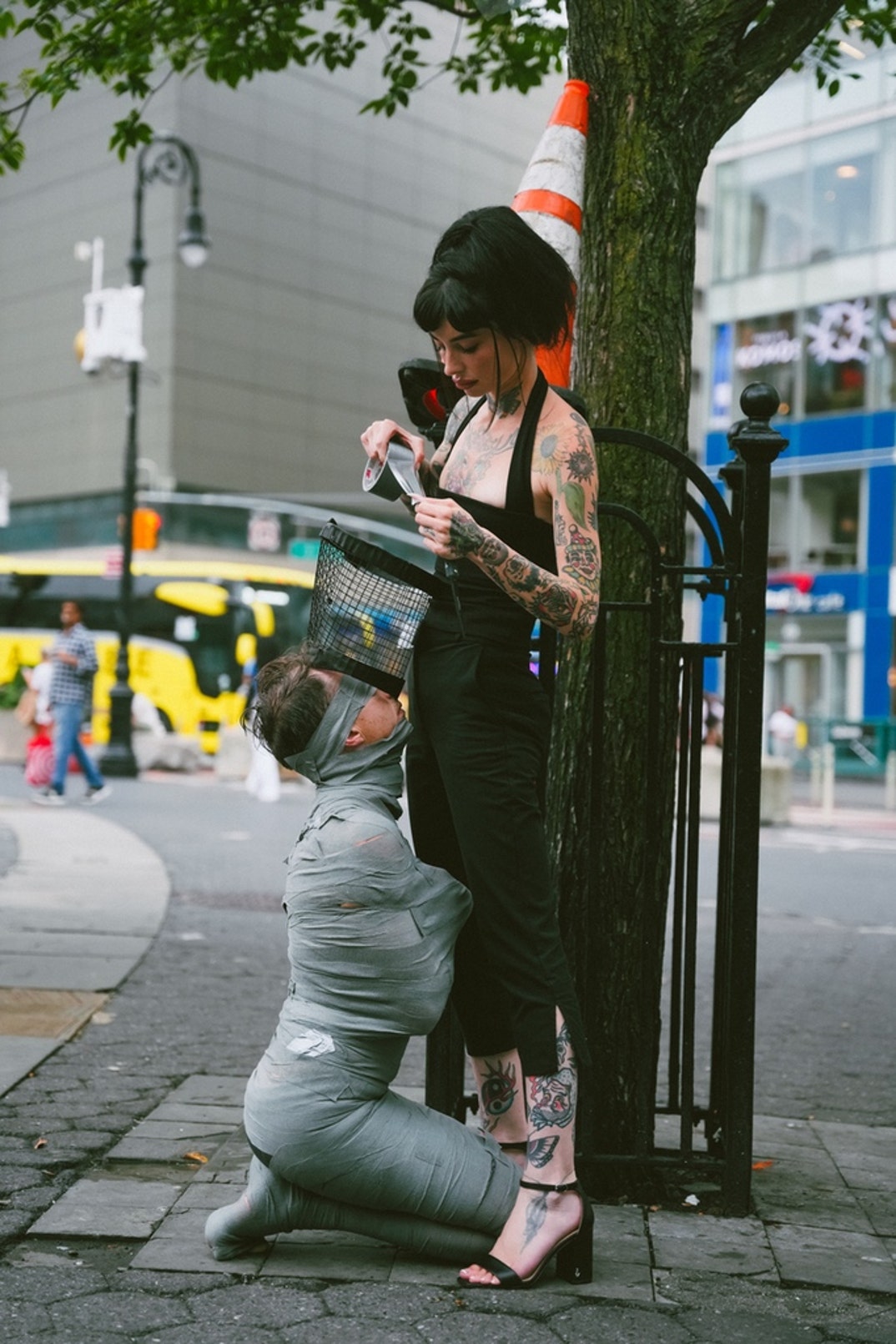 Dominatrix Sabine Tatou Stunt NYC 1
