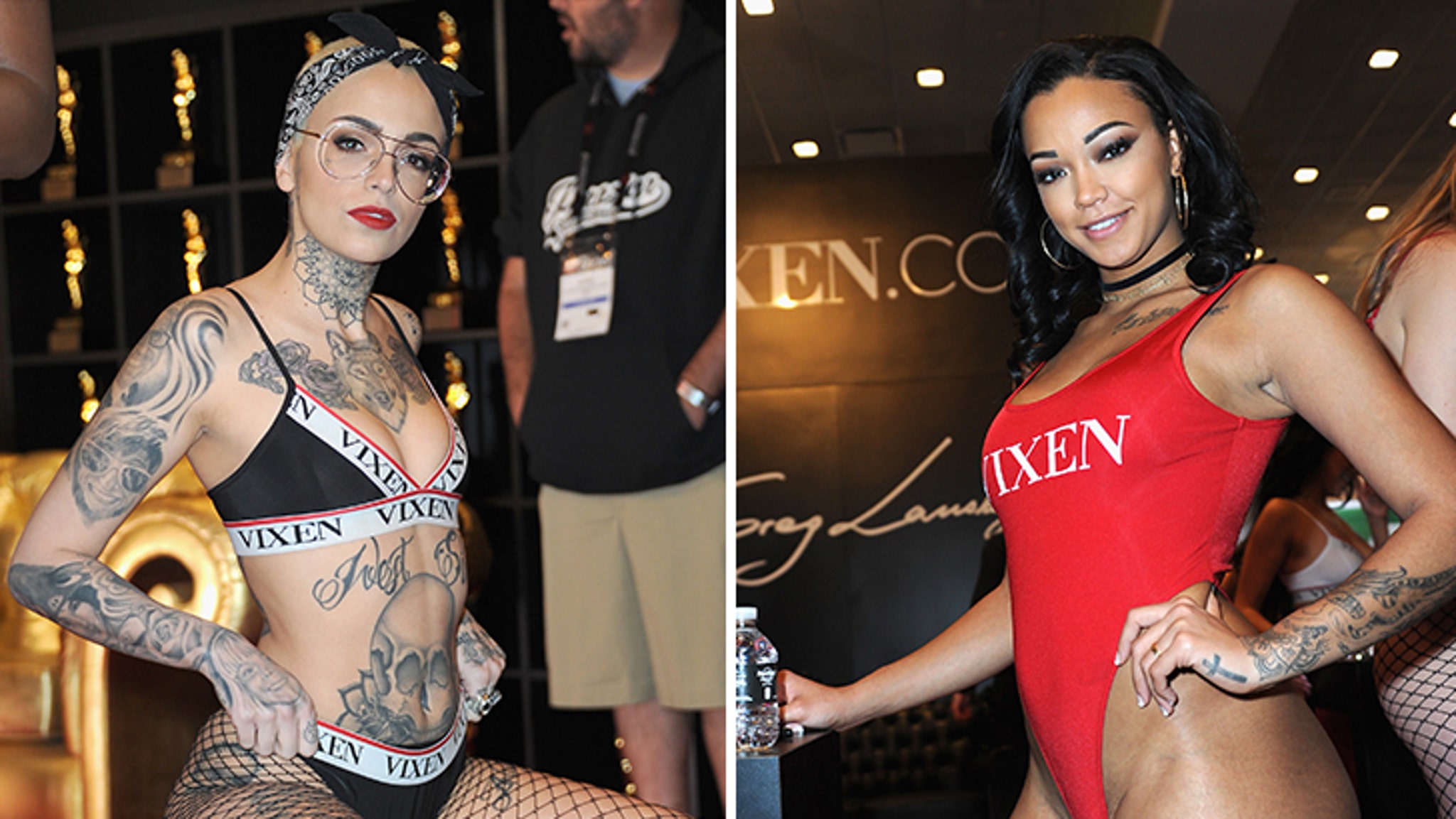 Porn Stars on Display at the 2018 AVN Adult Entertainment Expo in Vegas.