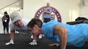 Mark Wahlberg vs. Dr. Oz  in Push-up Challenge, Mark Declares Victory