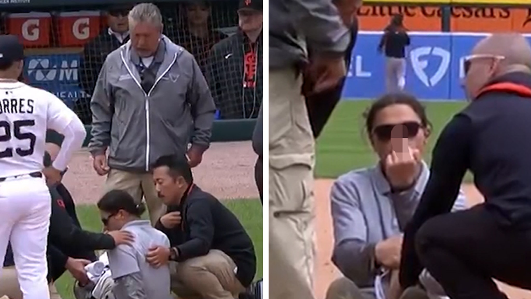 Detroit Tigers Grounds Crew Member Suffers Injury During Game, Flips Off Camera