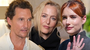 Matthew McConaughey emma roberts and Gillian Anderson getty 2
