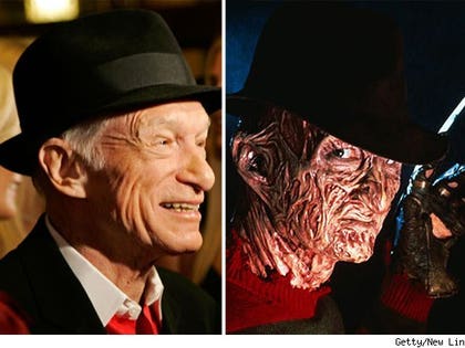 Hugh Hefner and Freddy Krueger