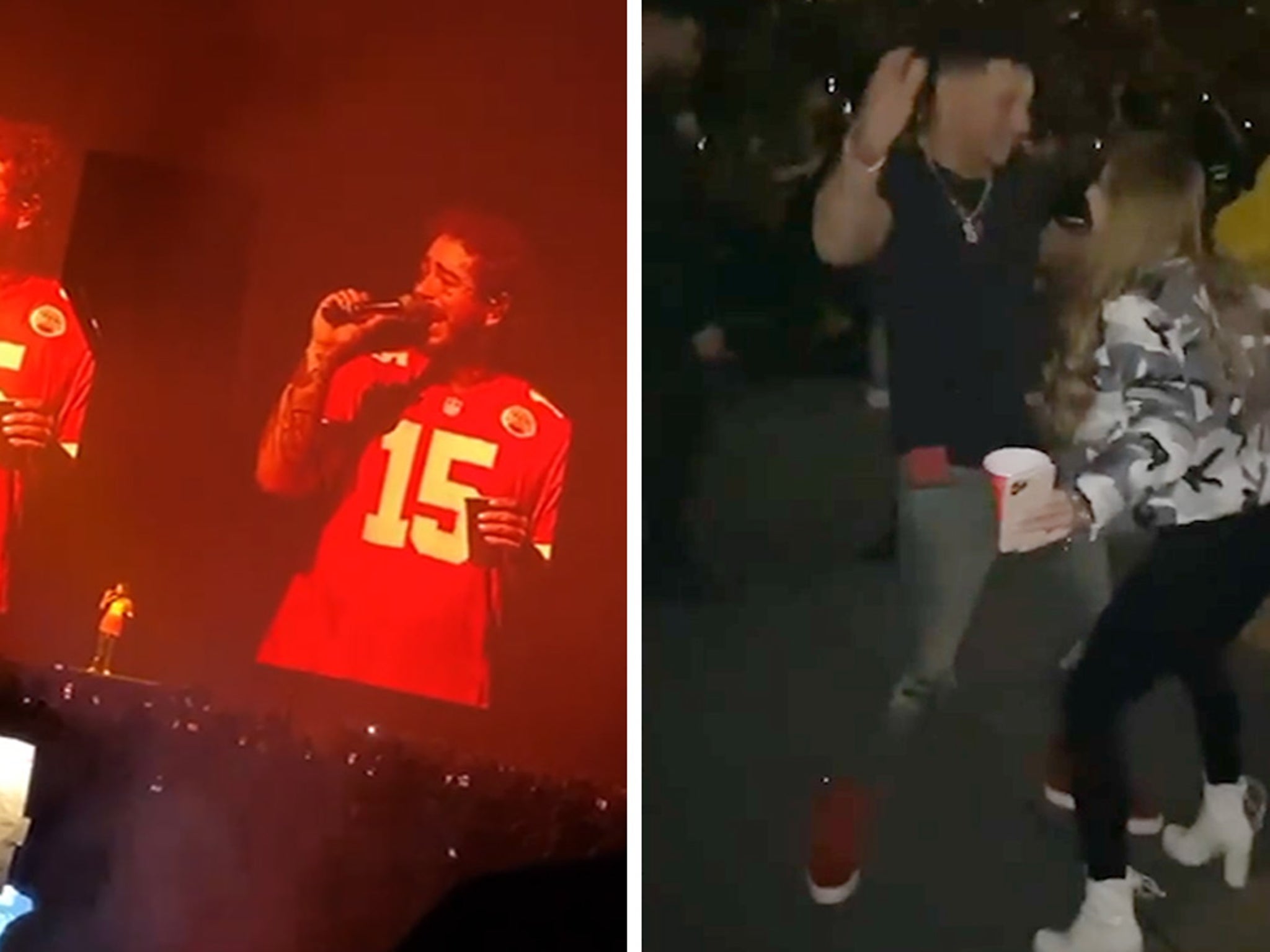 Post Malone got a tattoo of Patrick Mahomes and Travis Kelce after losing  at beer pong