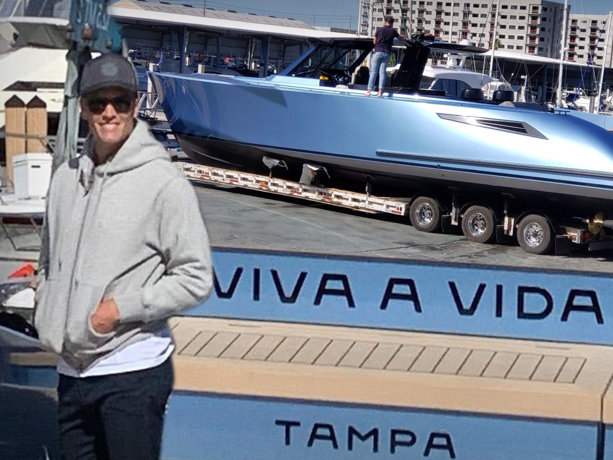 Tom Brady Takes Victory Lap in Stunning Yacht
