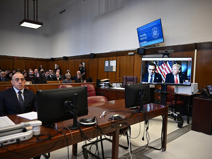 donald trump remote in court