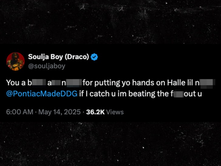 Soulja Boy Threat DDG Tweet Blur