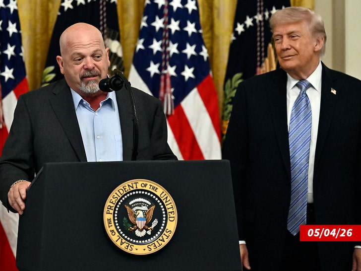sub donald trump with rick harrison getty
