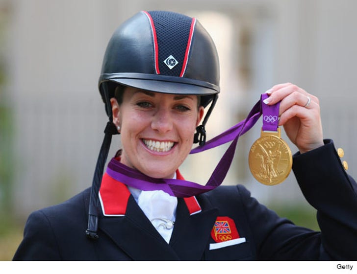 Nigel Lythgoe's Niece Charlotte Dujardin Gold Medals Twice in Olympics :: 0809-charlotte-dujardin-gold-medal-3