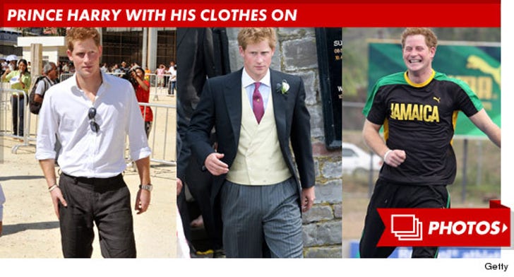 Prince Harry With His Clothes On