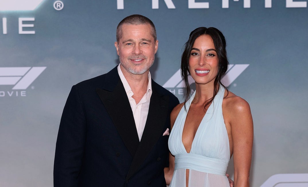 Brad Pitt Ines de Ramon Together 0