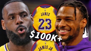 lebron james bronny james jerseys sothebys 100k cost