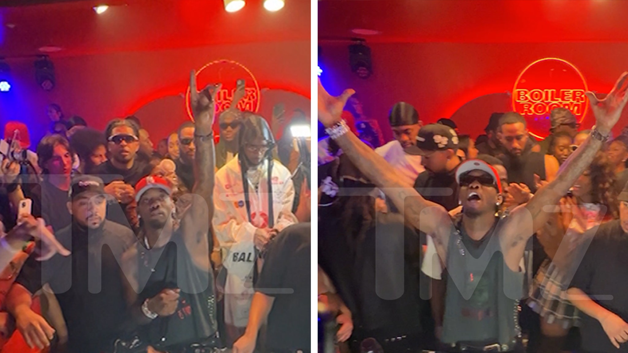 Offset Previews 'Kiari' Album at NYC's Boiler Room for Rowdy Crowd