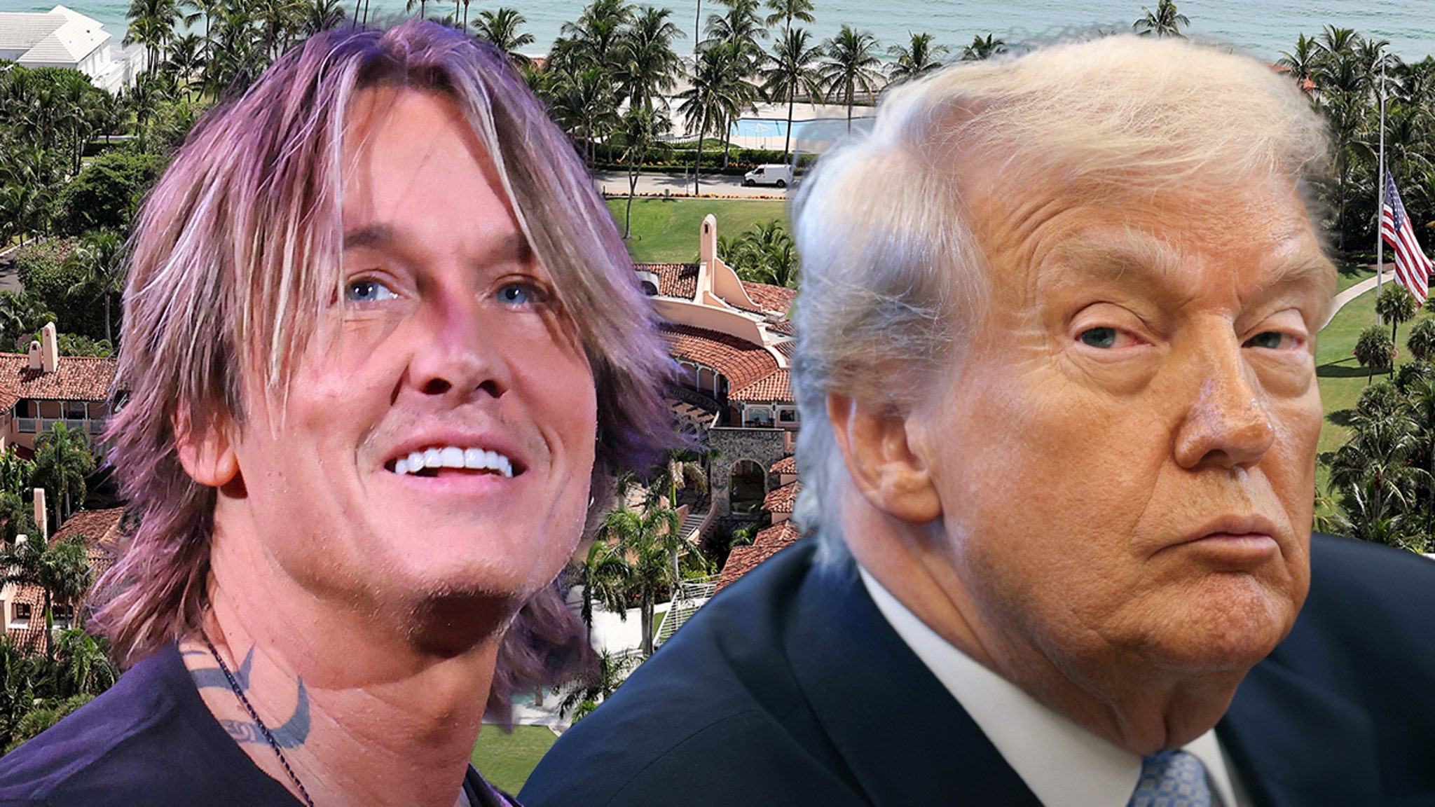 Keith Urban die het homolied uitvoerde in Mar-a-Lago van Trump was niet politiek