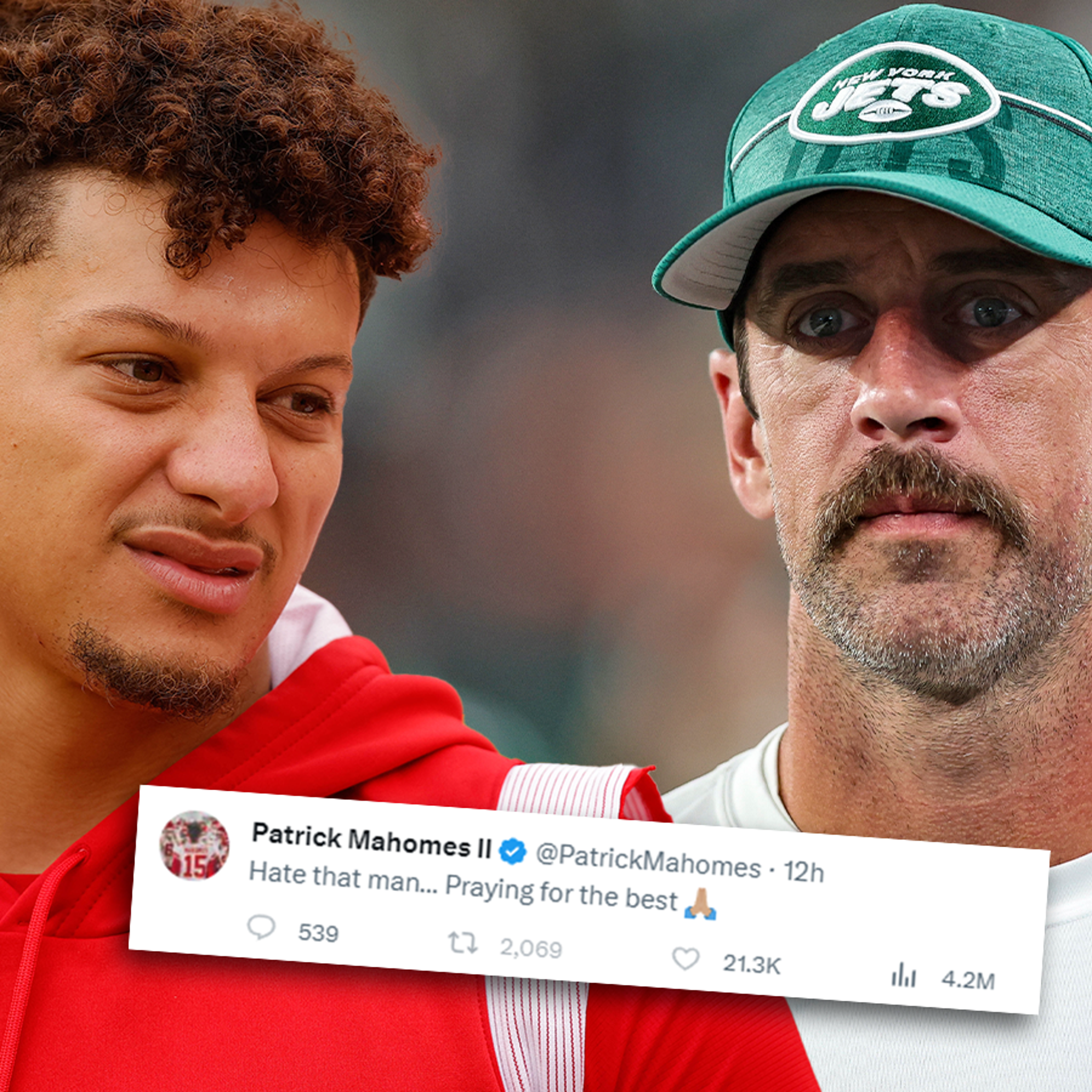 Mahomes clarifies comments on Rodgers after QB suffers serious