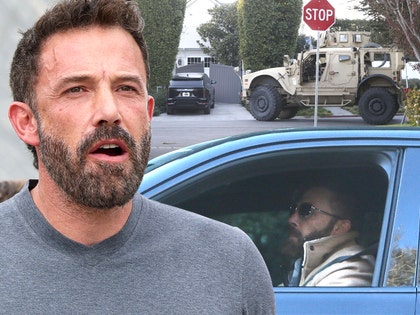 ben affleck and military at house