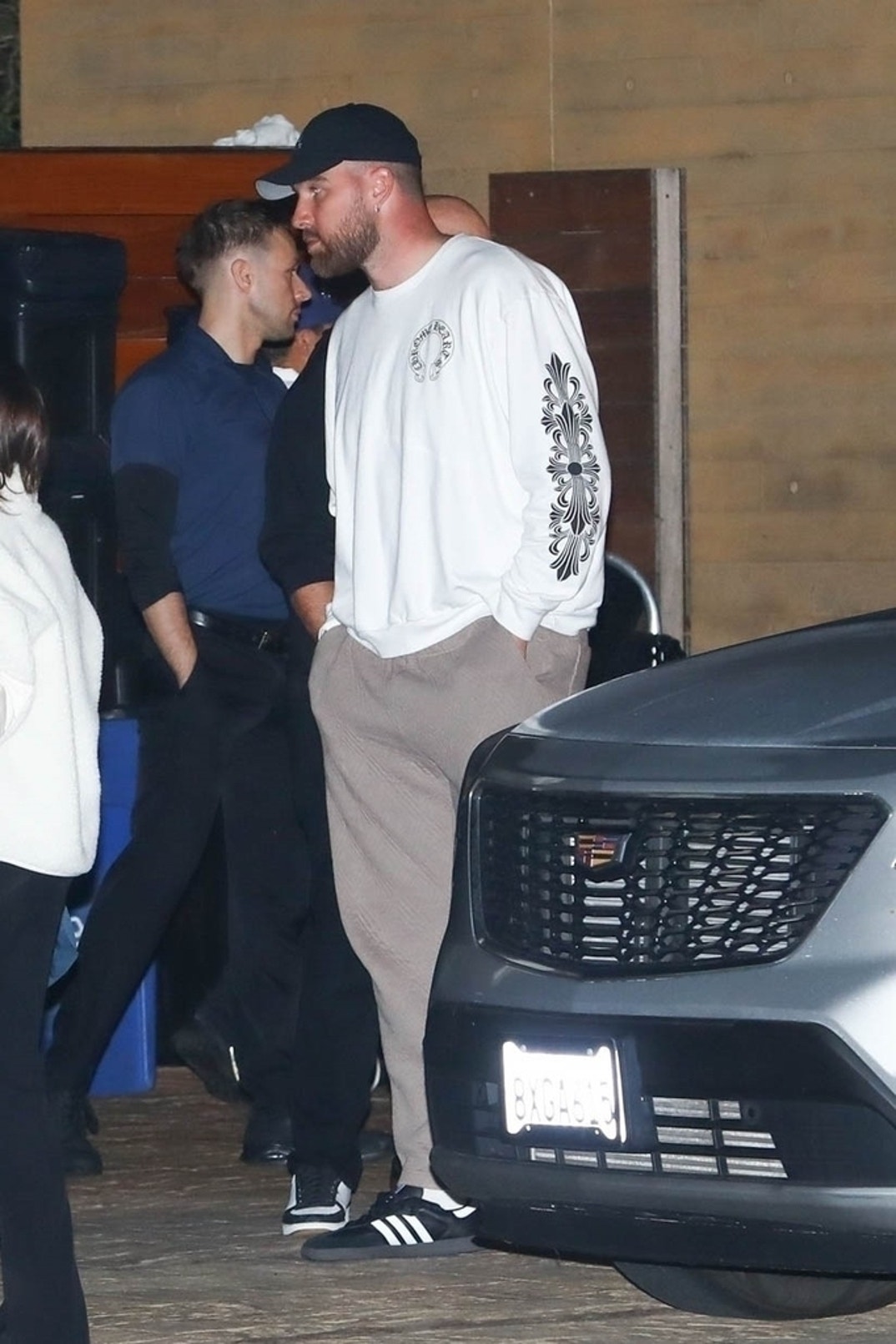 Travis Kelce Hangs With Christian McCaffrey & Olivia Culpo At Nobu