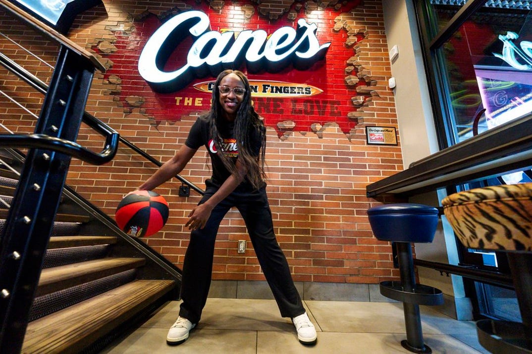 Jackie Young At Raising Cane's 11