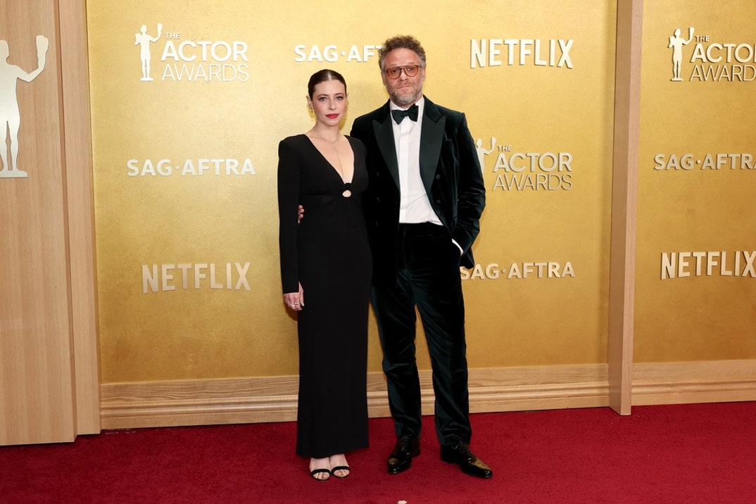 Lauren Miller and Seth Rogen