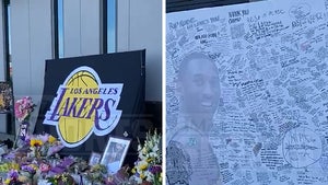 Kobe Bryant Tribute Draws Thousands Of Heartfelt Fan Messages at Lakers Facility