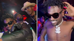 Antonio Brown Rips Shirt Off During Strip Club Rager With Jamie Foxx