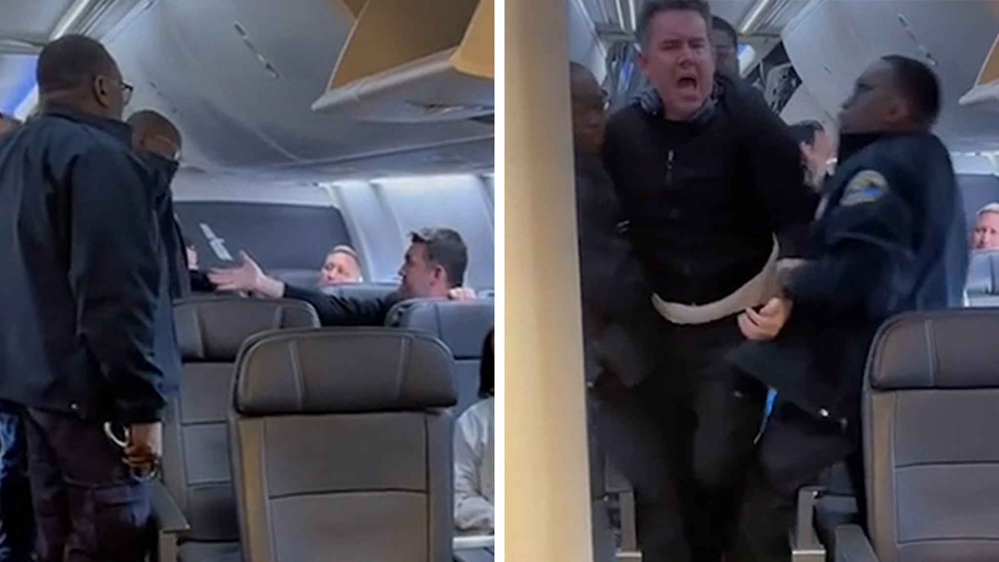 新视频显示乘客被踢下飞机
