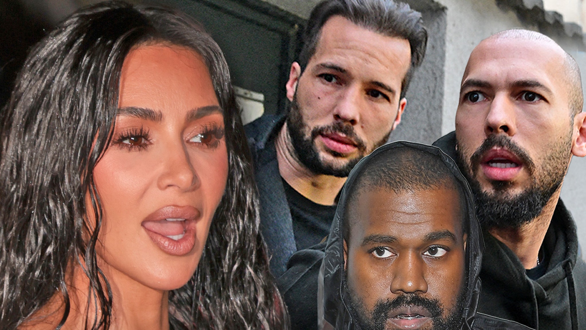 Kanye’s Tate Bros. Ties at Issue as He Calls Kim Kardashian a Sex Trafficker