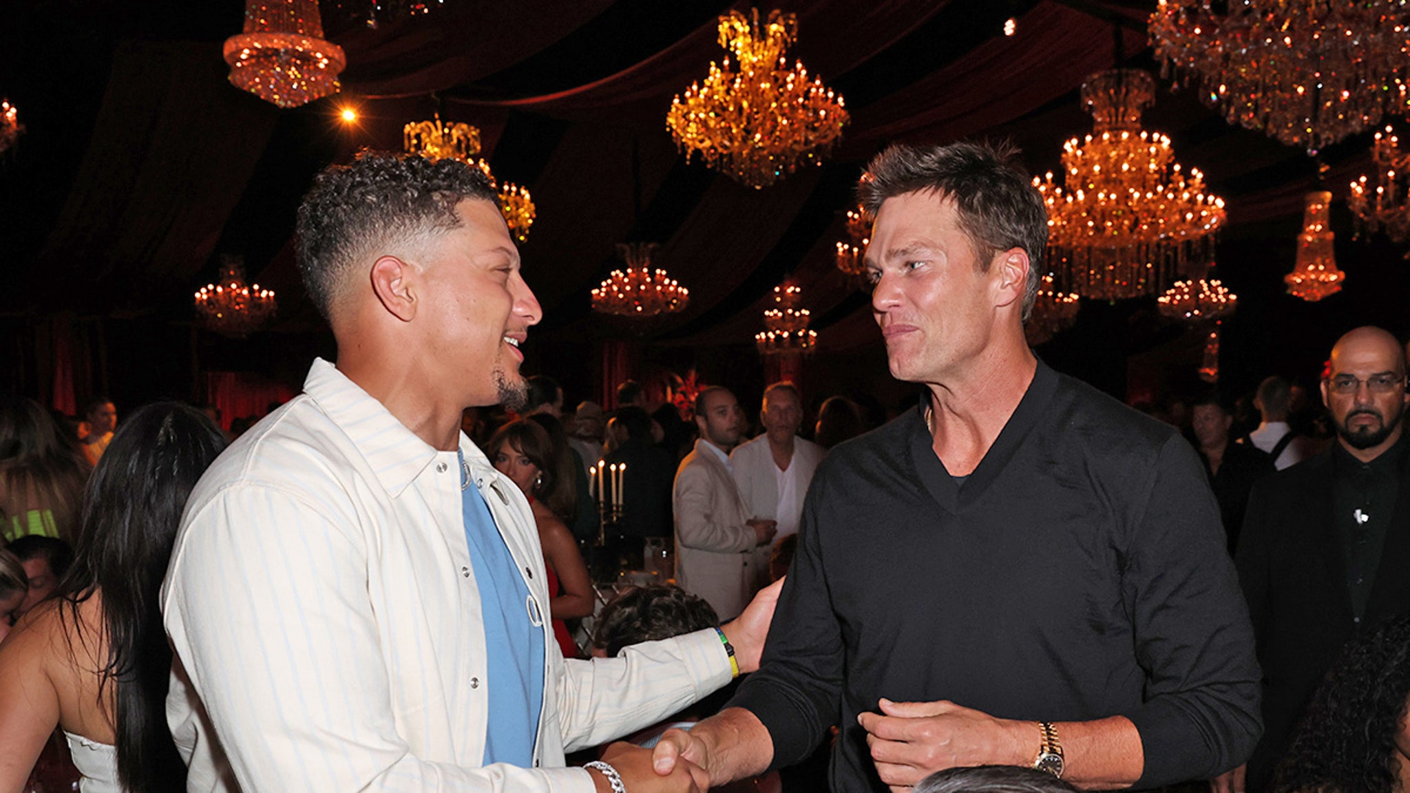 Patrick and Brittany Mahomes Party with Tom Brady and Jelly Roll in Miami