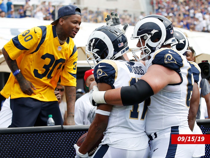 yg at the rams game