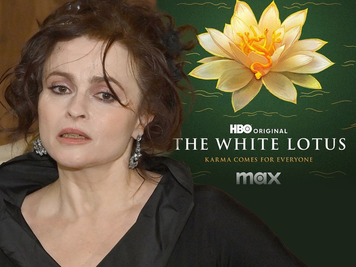 Helena Bonham Carter white lotus getty comp