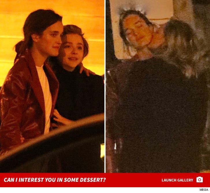 Chloe Grace Moretz grabs dinner with model Kate Harrison