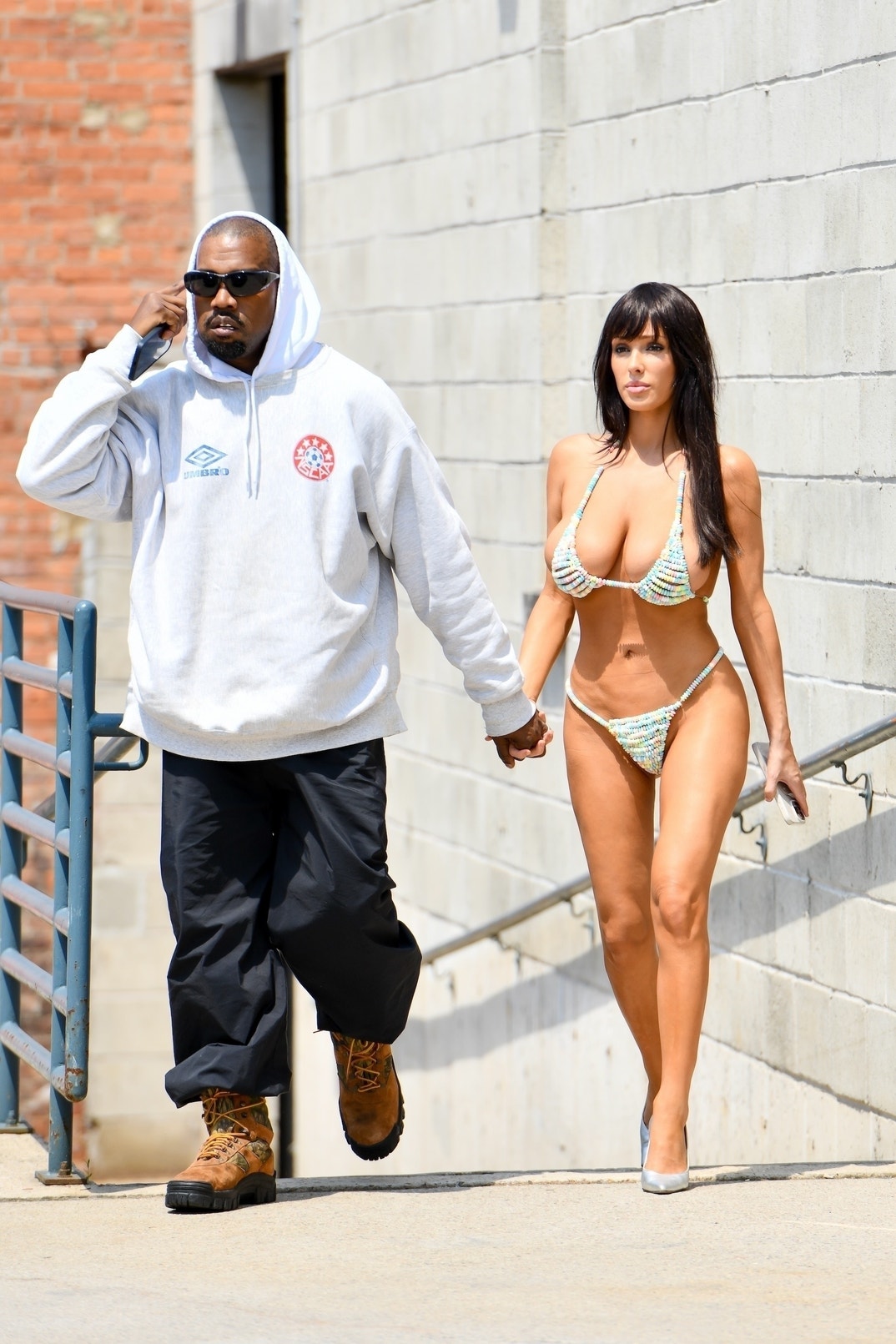 Bianca Censori Steps Out In An Edible Candy Bra And Underwear With