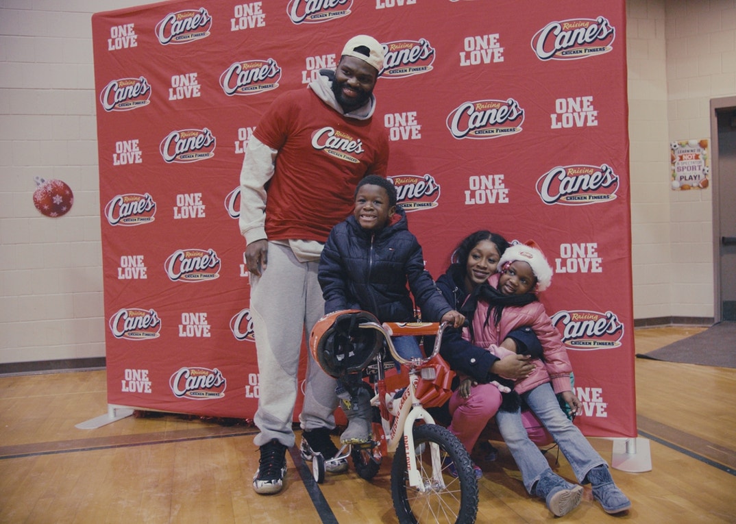 Shaquil Barrett With Raising Cane's 13