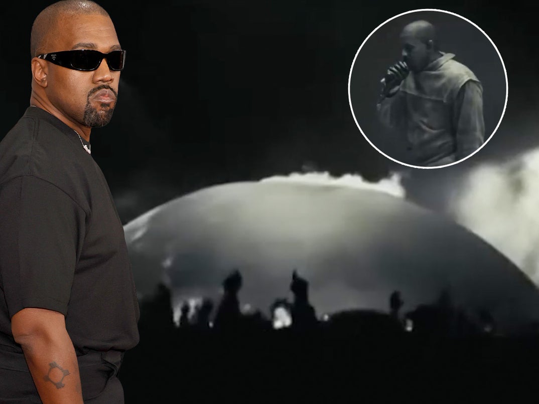 Kanye West, aka Ye, paused his L.A. comeback concert to call out his crew over 