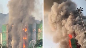 Hong Kong buildings burn in massive fire
