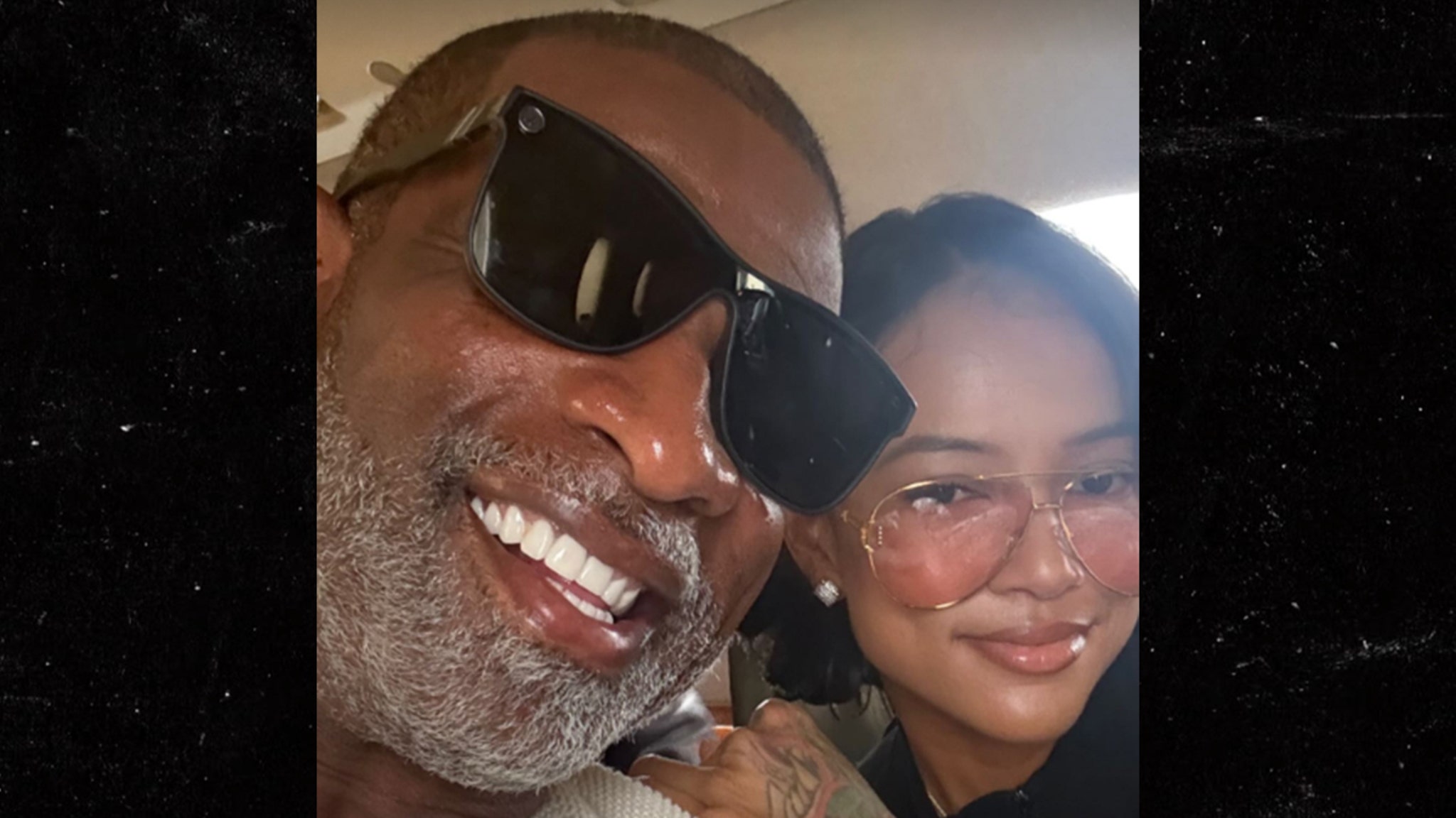 Deion Sanders is gezellig samen met Karrueche Tran op de eerste Instagram-foto