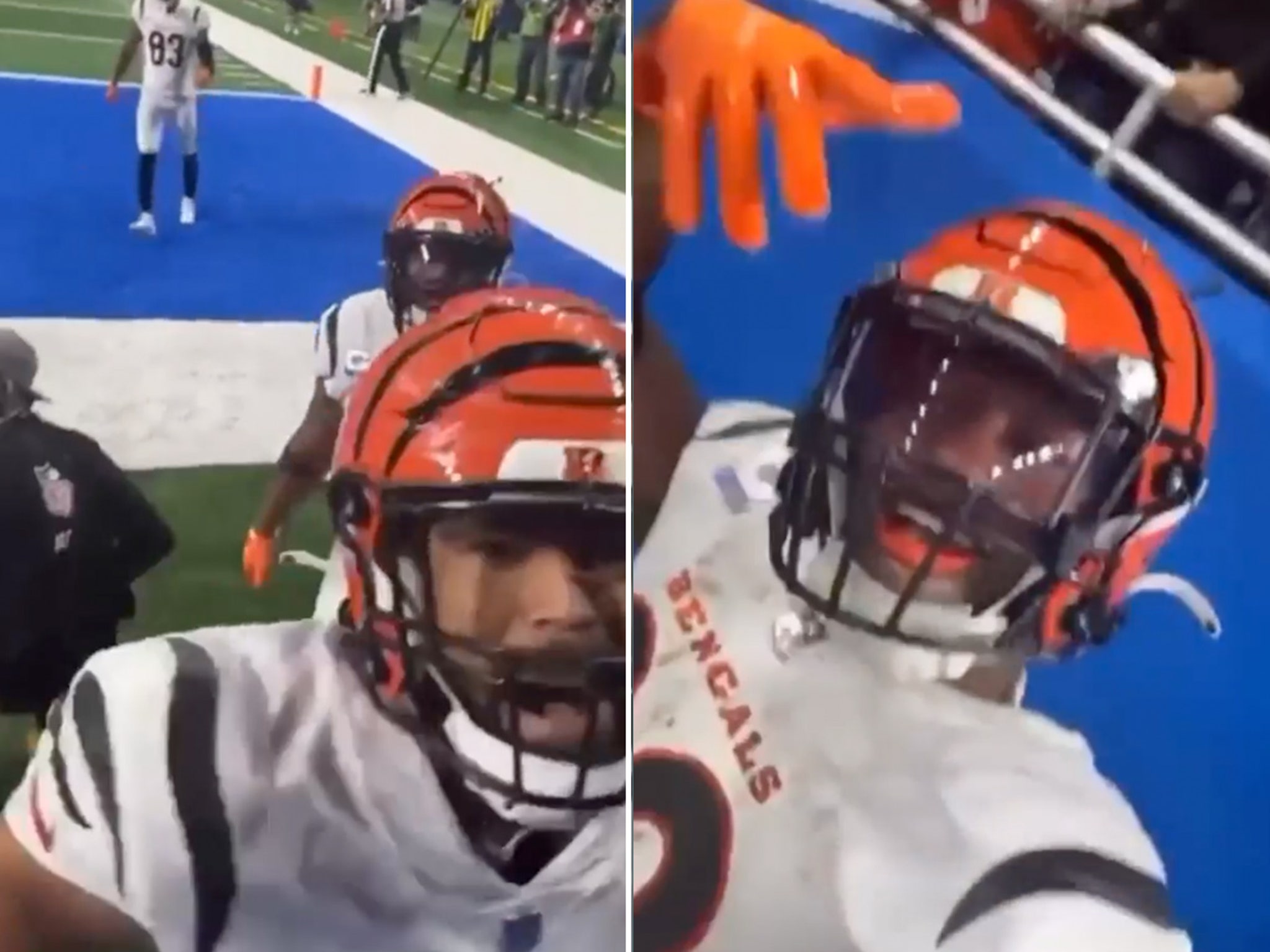 Inactive Bengals player's bizarre end zone celebration costs team