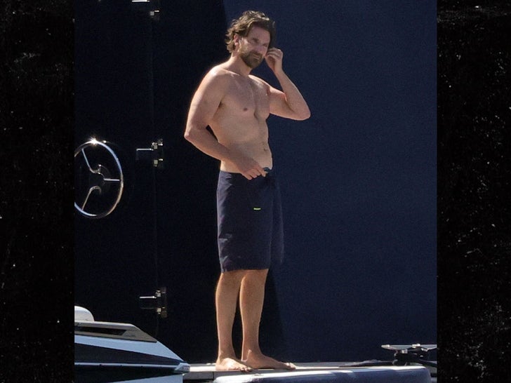 Bradley Cooper and Gigi Hadid Showing Lots of Skin on Yacht in Italy