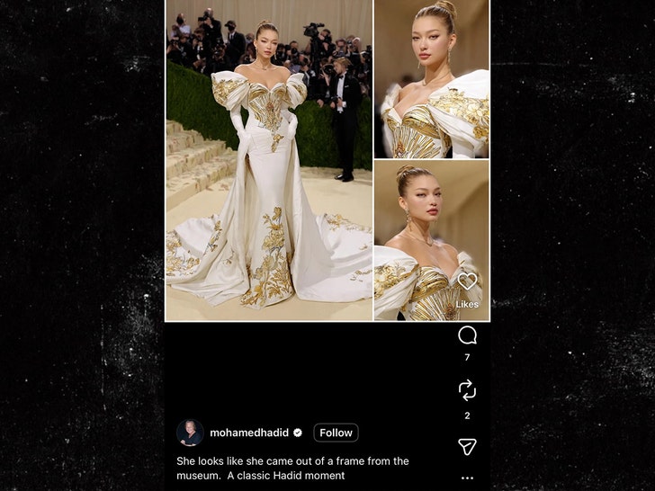 Mohamed Hadid ai Gigi Hadid ontmoette galapost insta 1