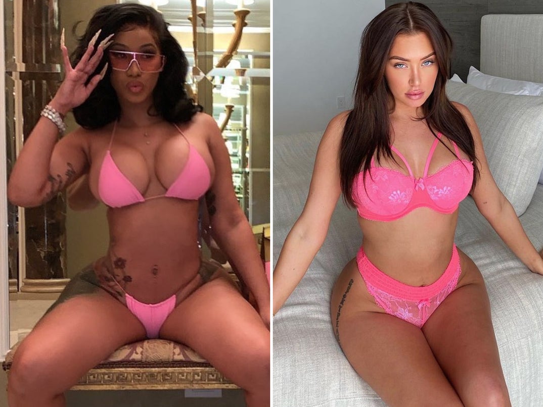 Cardi B (28) vs. Stassie (22) -- Pretty In Pink Edition
