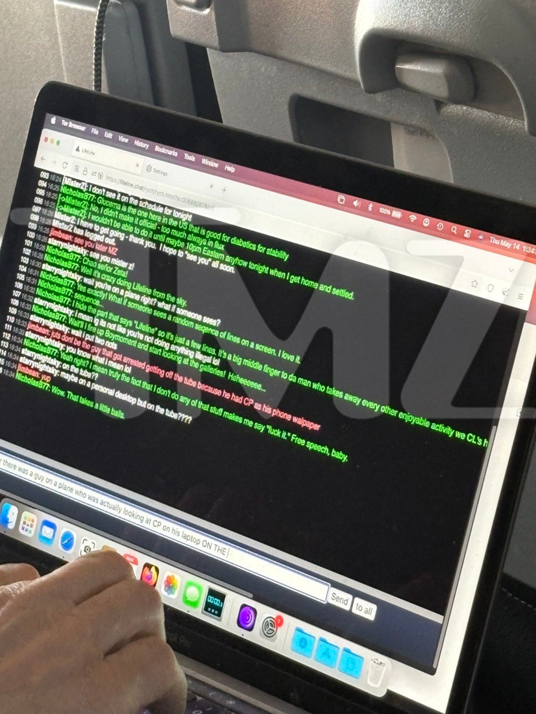 Jim Thornton Chatroom Messages On Plane 5