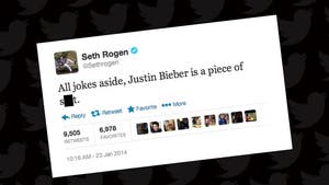 Seth Rogen -- Justin Bieber Is a 'Piece Of Sh*t'