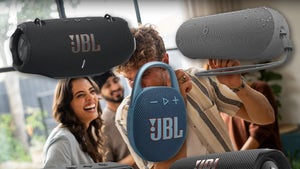 People Dancing Together Surrounded By Speakers Available on Amazon
