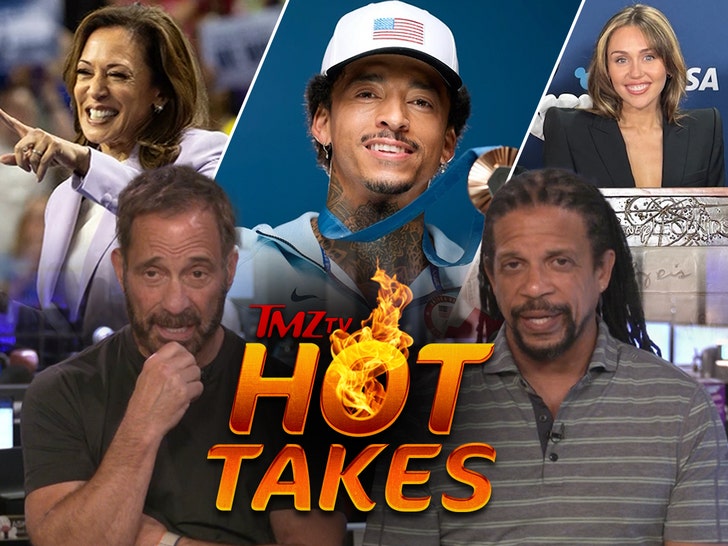 TMZ TV Hot Takes: Kamala Harris, Miley Cyrus, Nyjah Huston