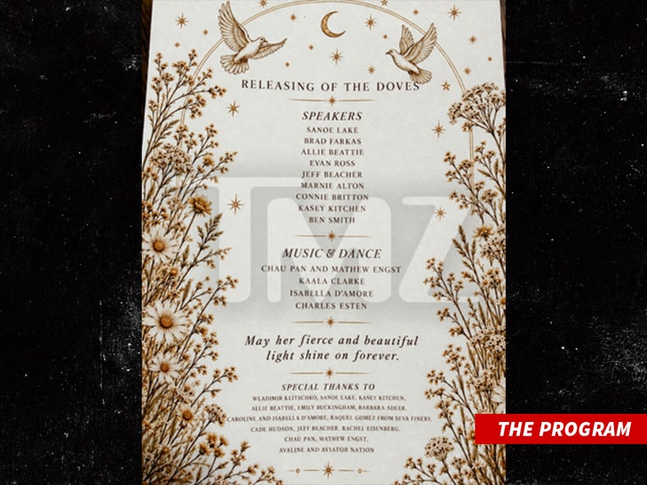 Hayden Panettiere's Memorial Program handout 2